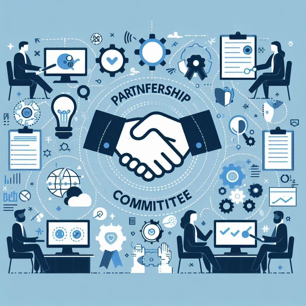 Partnership Committee working together